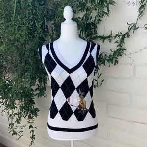 GOLFINO Argyle Parrot Slipover Silverleaf Golf